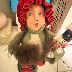 Best choice girl with Red Bonnet and Nutcracker